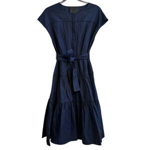 Love Binetti Women’s Cotton Tyler Shirt Midi Dress Navy Blue Size M